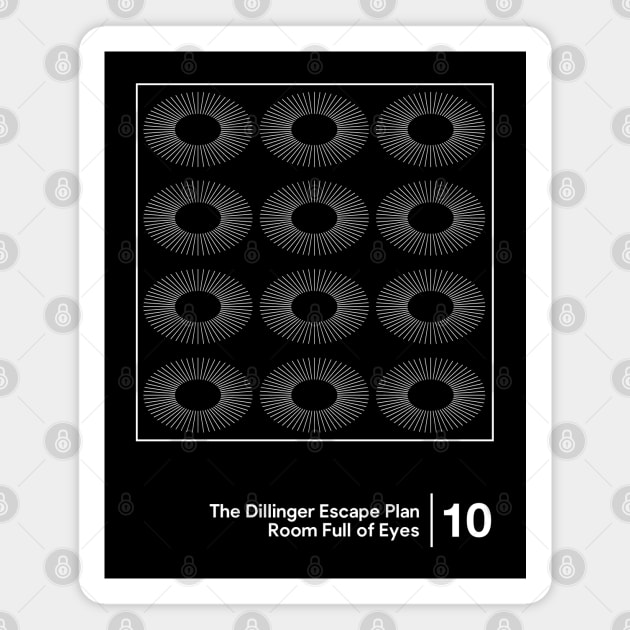 The Dillinger Escape Plan / Minimalist Graphic Artwork Magnet by saudade